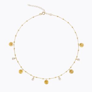 CAROLINE SVEDBOM KJEDE DAISY MULTI CRYSTAL