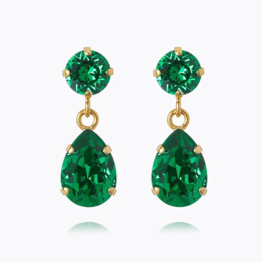 CAROLINE SVEDBOM ØREDOBBER MINI DROP MAJESTIC GREEN