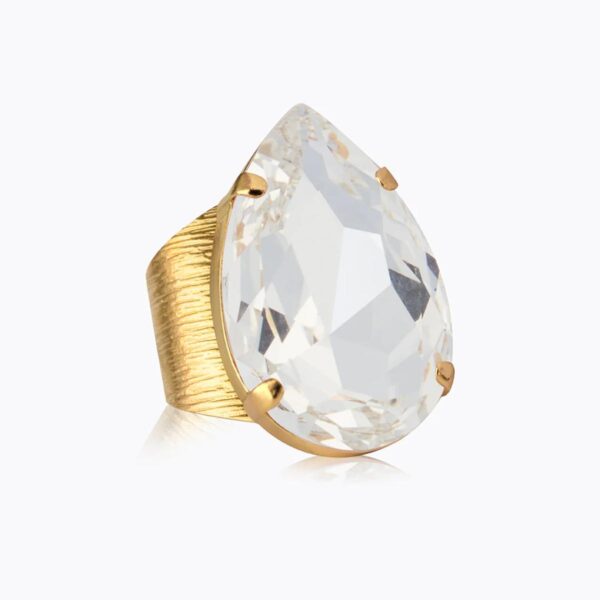CAROLINE SVEDBOM RING PERFECT DROP CRYSTAL