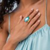 CAROLINE SVEDBOM RING PERFECT DROP LAGUNA DELITE