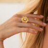 CAROLINE SVEDBOM RING BLOSSOM CRYSTAL