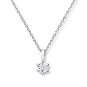 ENSTENS DIAMANTANHENG 0,90CT TW.SI BRILJANT GIA SERTIFISERT