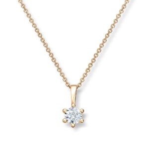 ENSTENS DIAMANTANHENG 0,90CT TW.SI BRILJANT GIA SERTIFISERT