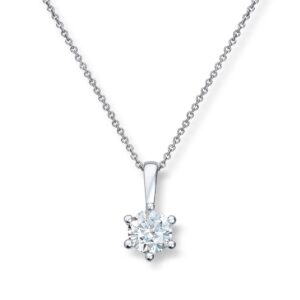 ENSTENS DIAMANTANHENG 1,00CT TW.SI BRILJANT GIA SERTIFISERT