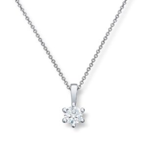 ENSTENS DIAMANTANHENG 0,80CT TW.SI BRILJANT GIA SERTIFISERT