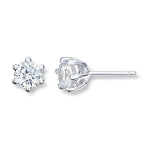 ENSTENS DIAMANTØREDOBBER GULL 1,20CT