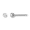 ENSTENS DIAMANTØREDOBBER GULL 0,10CT