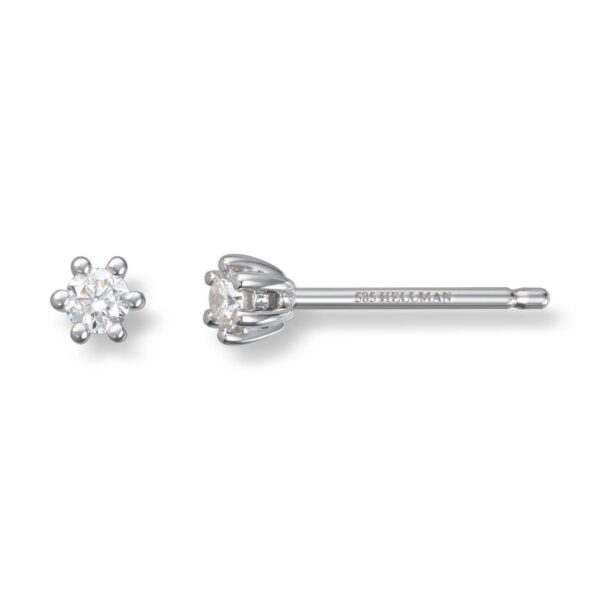 ENSTENS DIAMANTØREDOBBER GULL 0,10CT