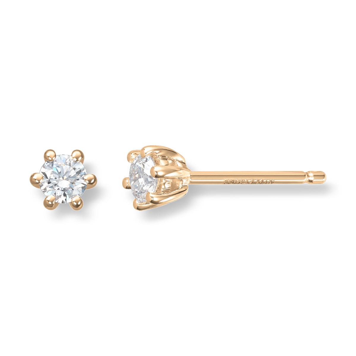 ENSTENS DIAMANTØREDOBBER GULL 0,20CT