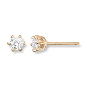 ENSTENS DIAMANTØREDOBBER GULL 0,40CT