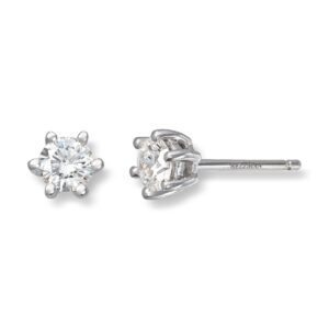 ENSTENS DIAMANTØREDOBBER GULL 0,50CT