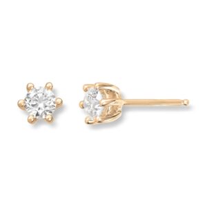 ENSTENS DIAMANTØREDOBBER GULL 0,60CT