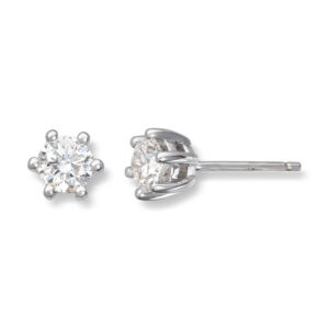 ENSTENS DIAMANTØREDOBBER GULL 0,80CT