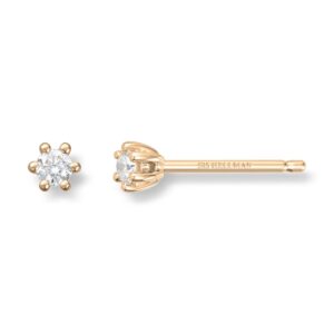 ENSTENS DIAMANTØREDOBBER GULL 0,10CT