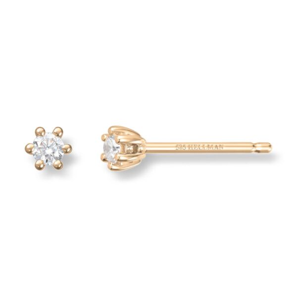ENSTENS DIAMANTØREDOBBER GULL 0,10CT