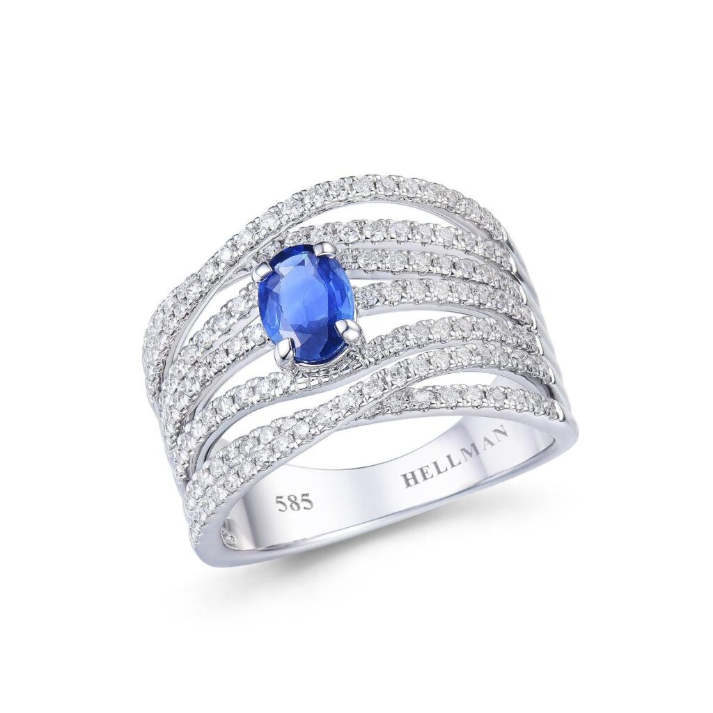 SAFIR OG DIAMANTRING BRED