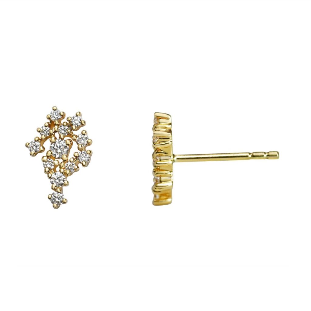 DIAMANTØREDOBBER GULTGULL 0,41CT