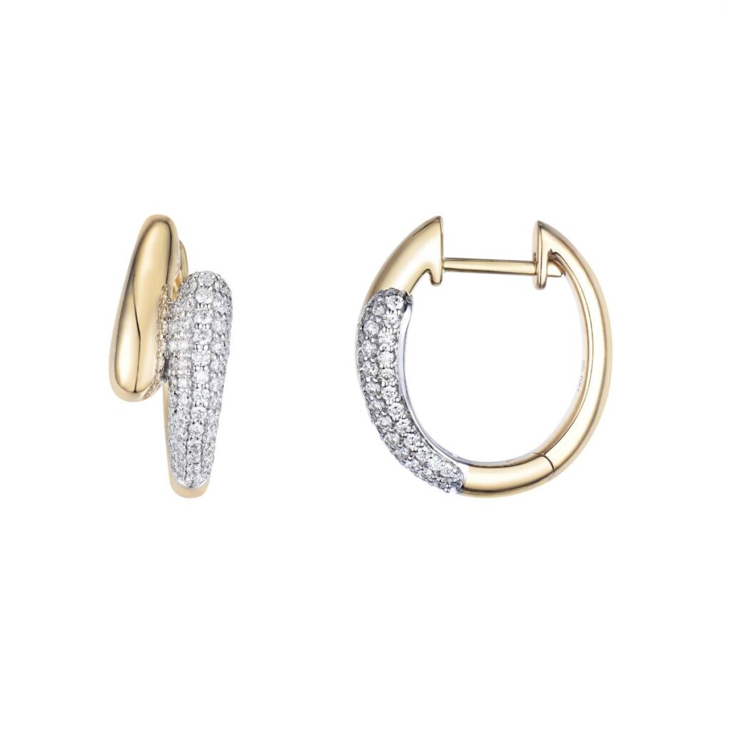 DIAMANTØRERINGER DUO GULTGULL 0,61CT