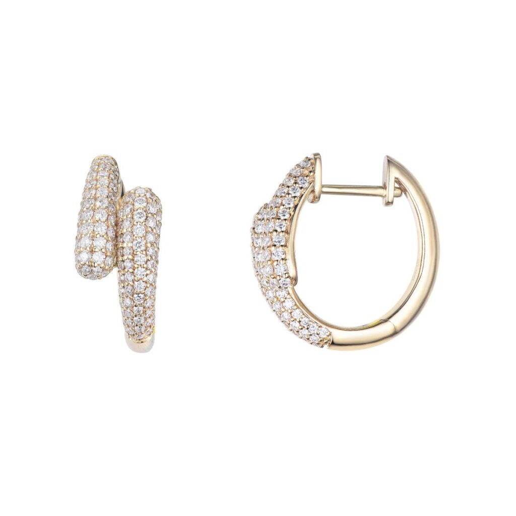 DIAMANTØRERINGER DUO GULTGULL 1,09CT