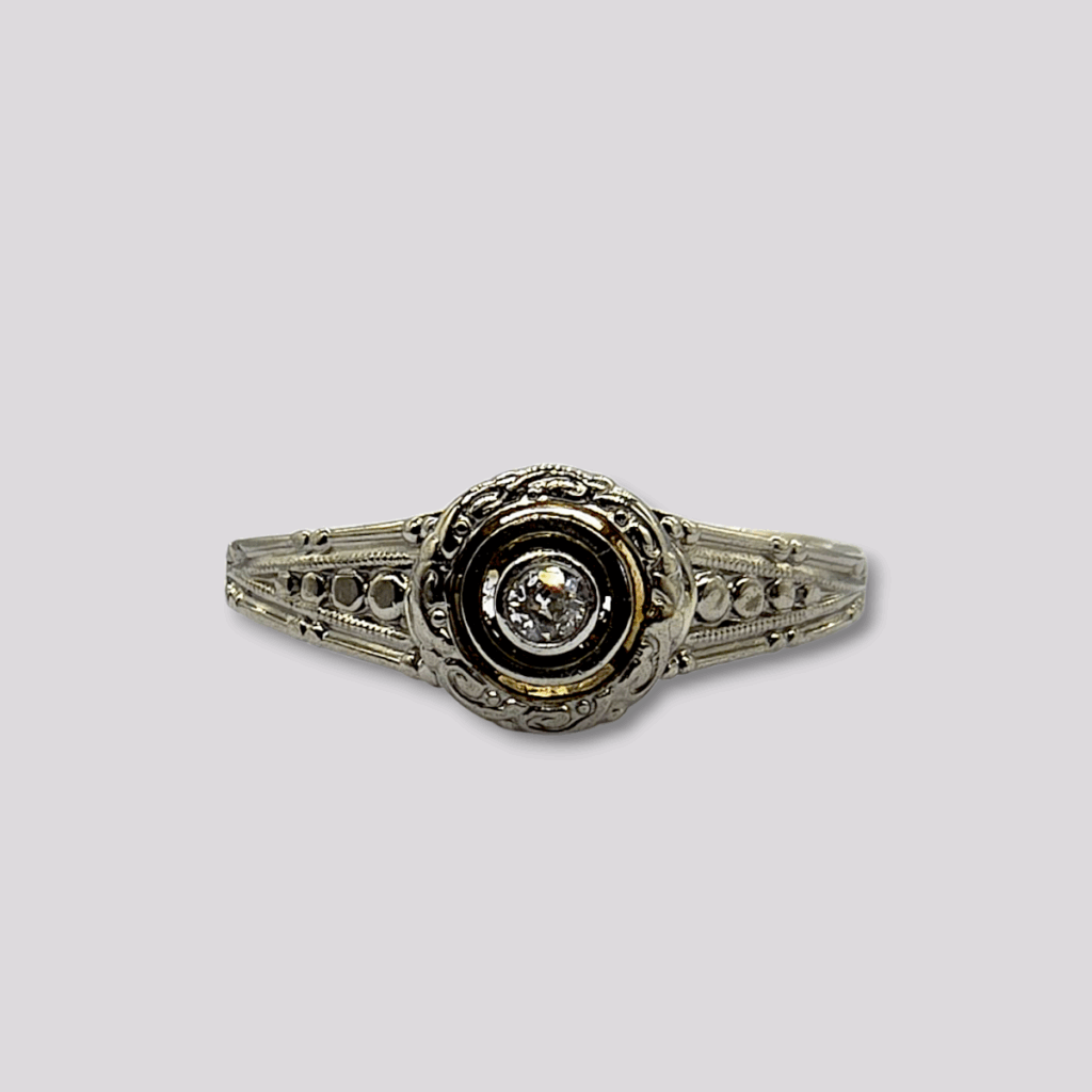 HELLMAN VINTAGE RING 2-FARGET MED DIAMANT
