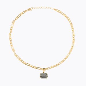 CAROLINE SVEDBOM KJEDE LYDIA CHAIN BLACK DIAMOND