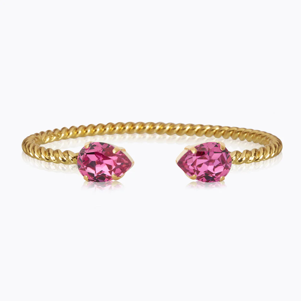 CAROLINE SVEDBOM ARMBÅND MINI DROP GOLD DARK ROSE