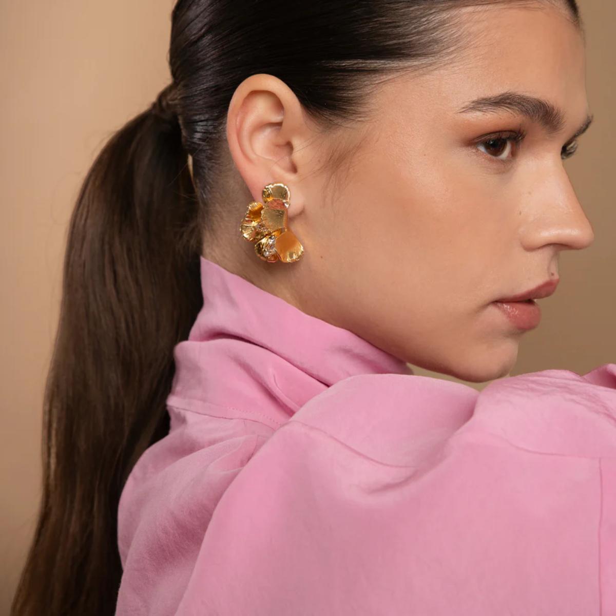 CAROLINE SVEDBOM ØREDOBBER MALVA CRYSTAL