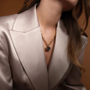 CAROLINE SVEDBOM KJEDE LYDIA CHAIN BLACK DIAMOND