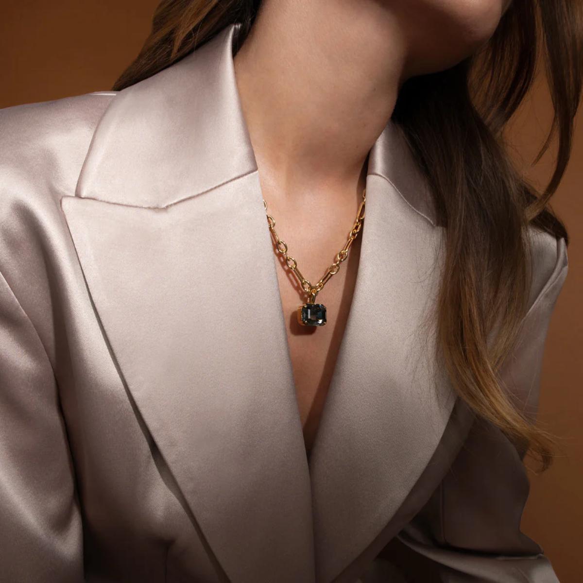 CAROLINE SVEDBOM KJEDE LYDIA CHAIN BLACK DIAMOND