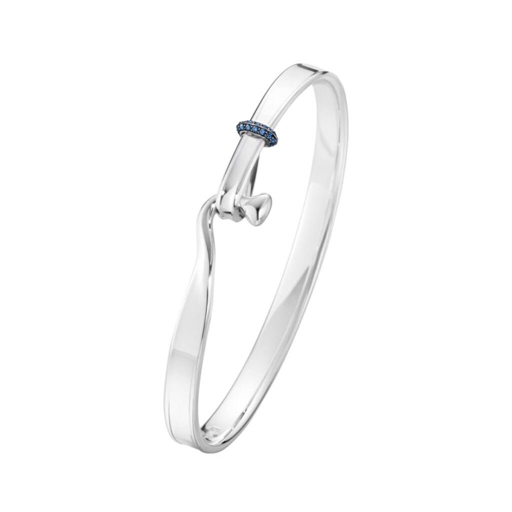 GEORG JENSEN ARMRING TORUN SØLV BLÅ SAFIRER