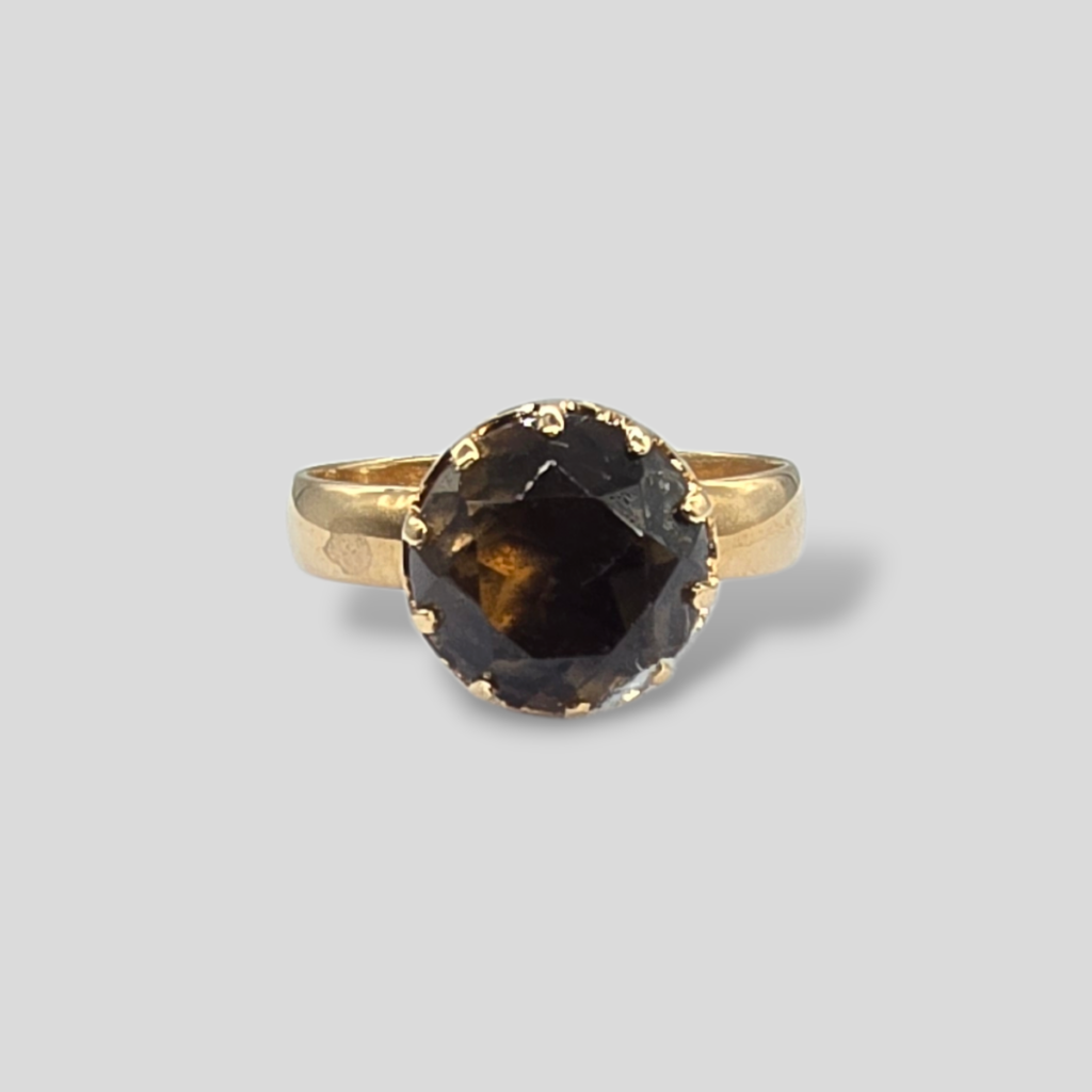 HELLMAN VINTAGE RING MED RØKKVARTS