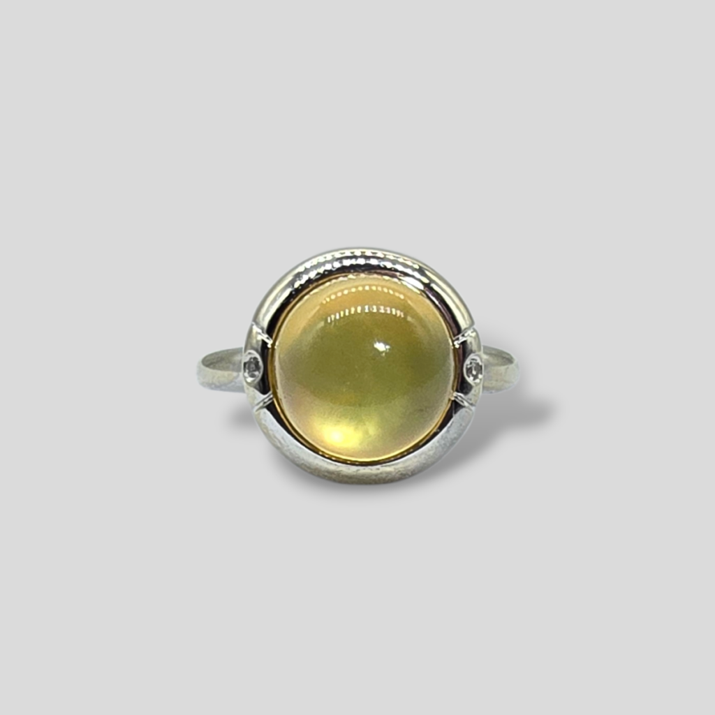 HELLMAN VINTAGE RING MED PERLEMOR/KVARTS