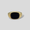 HELLMAN VINTAGE HERRE RING MED ONYX