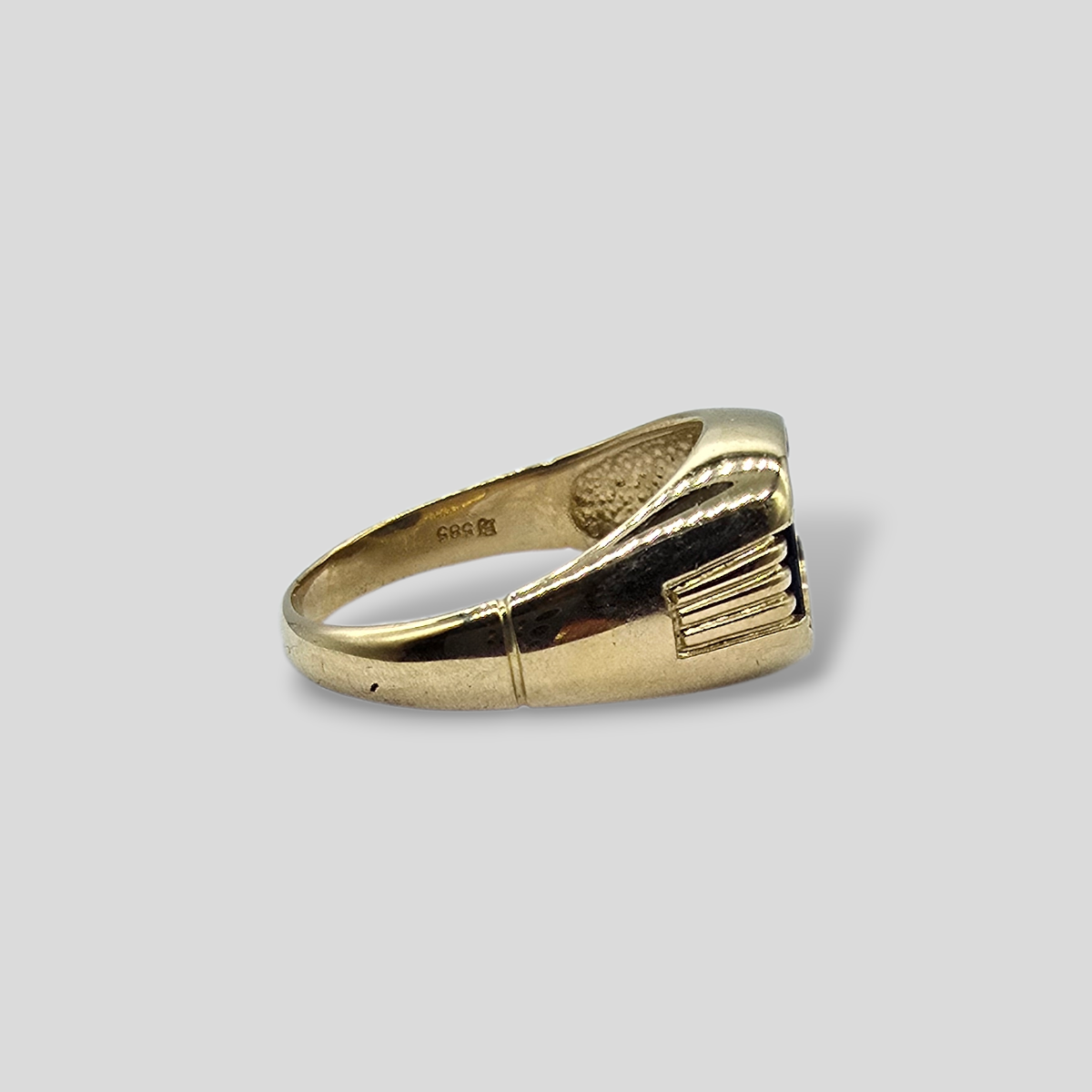 HELLMAN VINTAGE HERRE RING MED ONYX