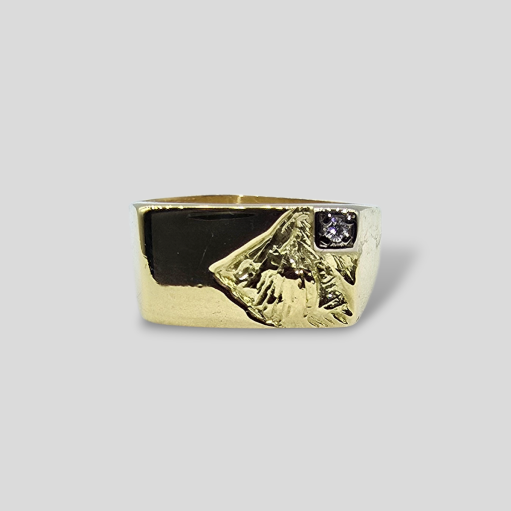 HELLMAN VINTAGE RING HERRE MED DIAMANT