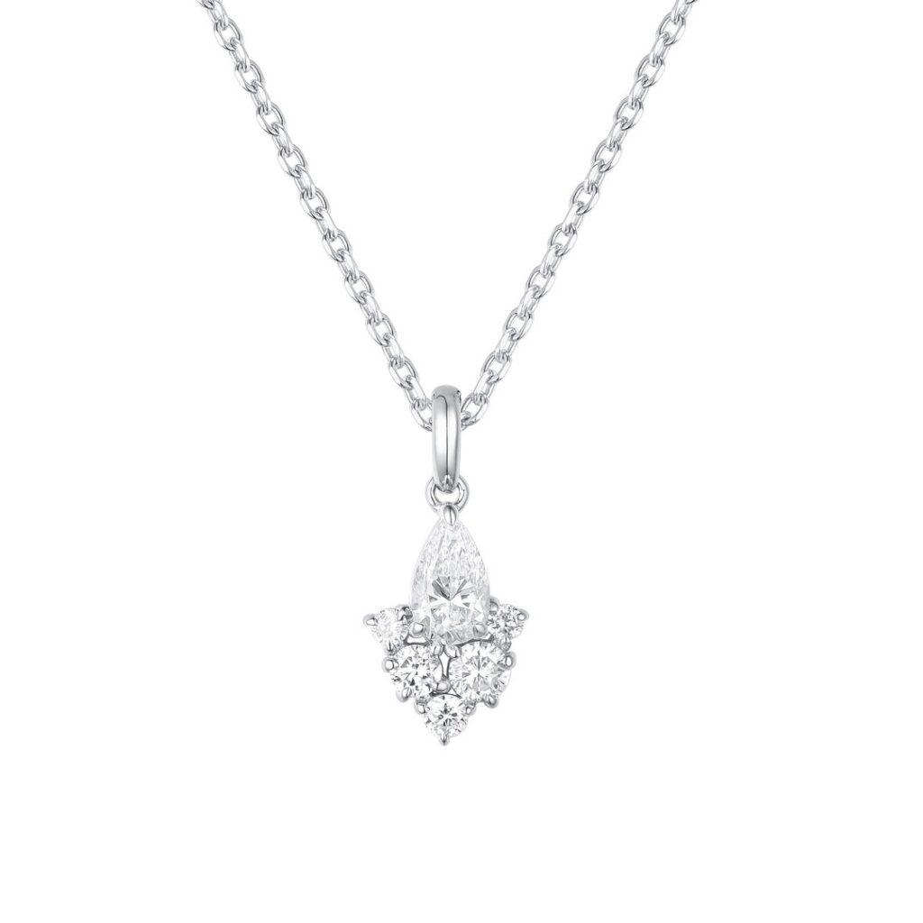 DIAMANTANHENG MED KJEDE HELLMAN 0,42CT