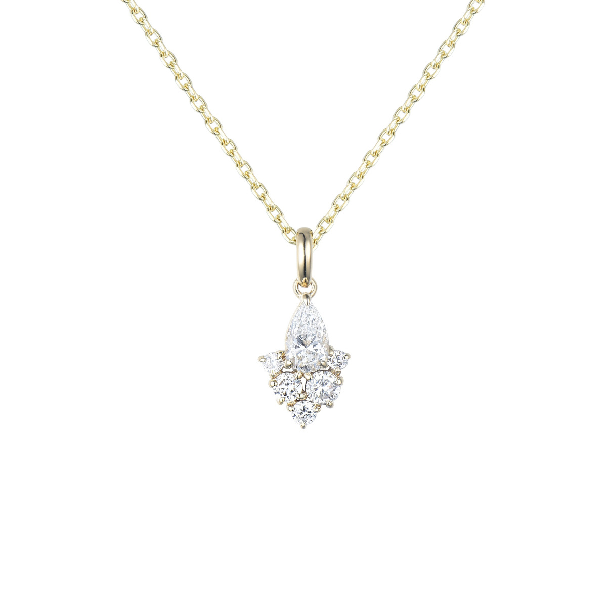 DIAMANTANHENG MED KJEDE HELLMAN 0,42CT