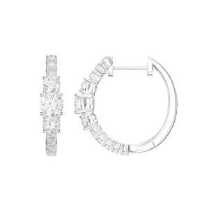 DIAMANTØREDOBBER HVITTGULL 1,00CT