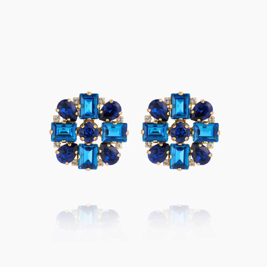 CAROLINE SVEDBOM ØREDOBBER DIORA STATEMENT BLUE COMBO