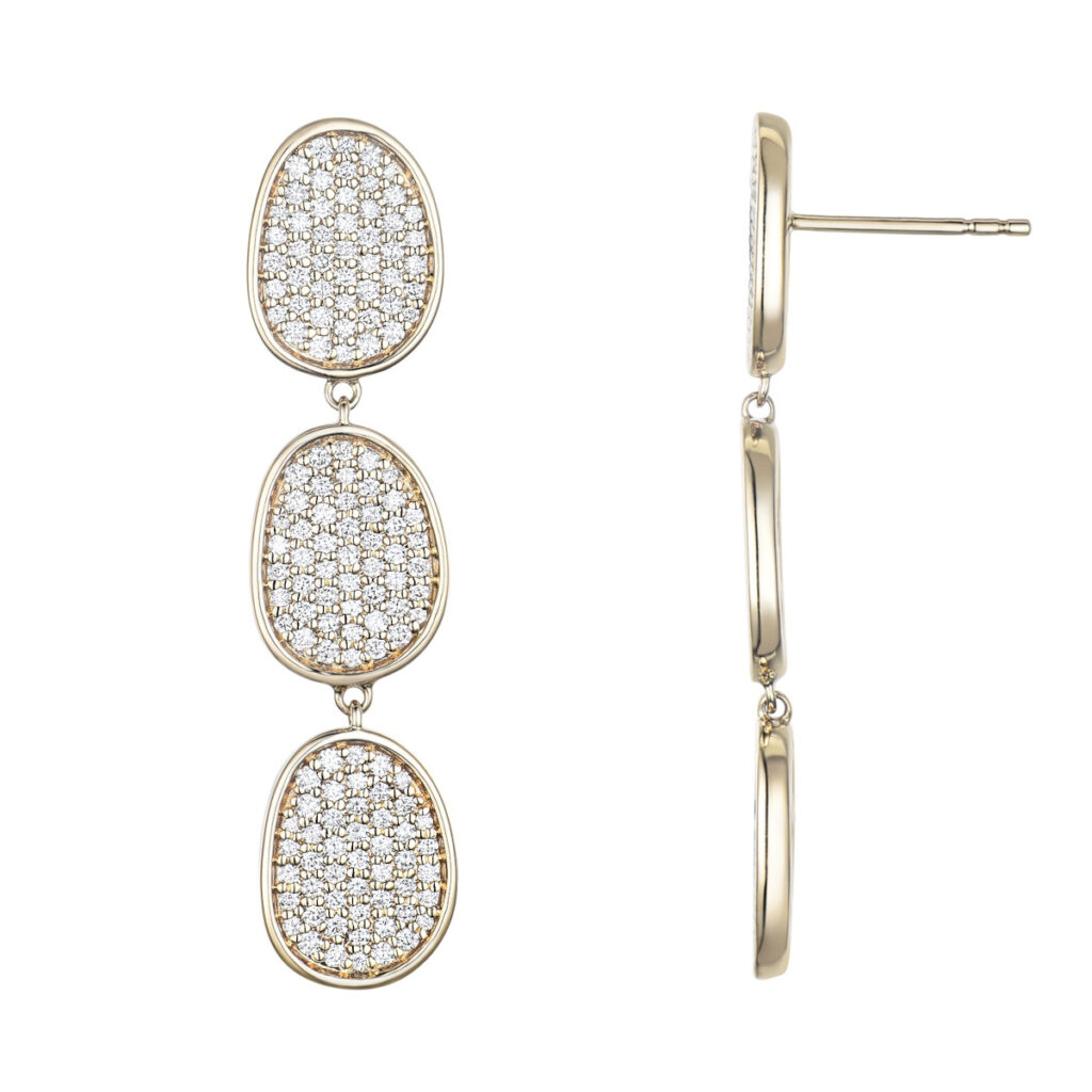 DIAMANTØREDOBBER GOLDEN FLOW 1,31CT