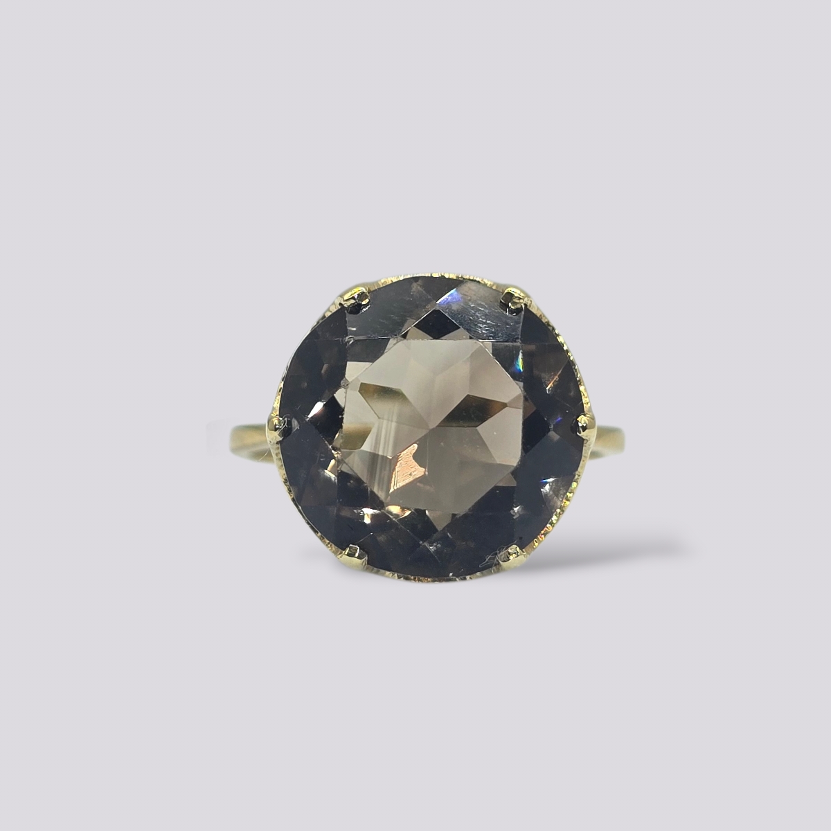 HELLMAN VINTAGE RING MED RØKKVARTS