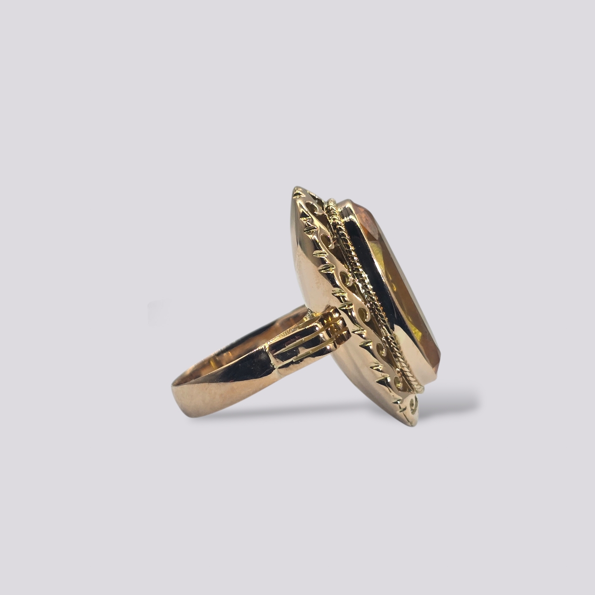 HELLMAN VINTAGE RING MED CITRIN