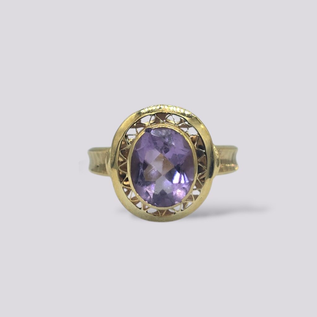HELLMAN VINTAGE RING MED AMETYST