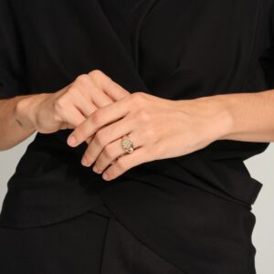 TOM WOOD RING LIZZY ORANGE AMBER | Gullsmedhellman.no