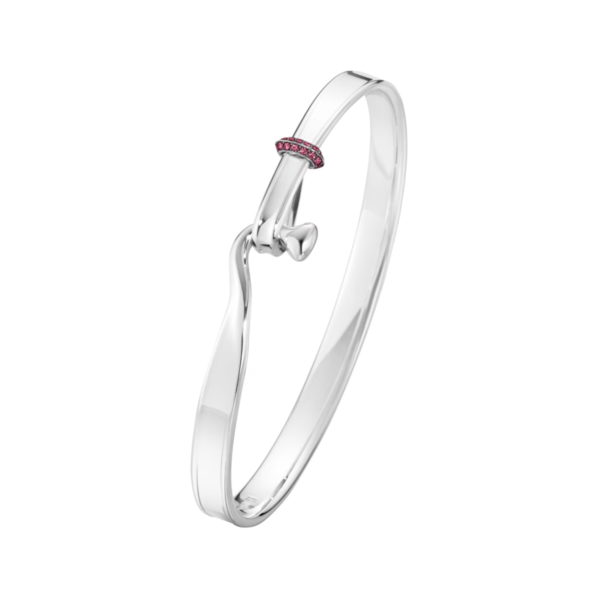 GEORG JENSEN ARMRING TORUN SØLV ROSA SAFIRER