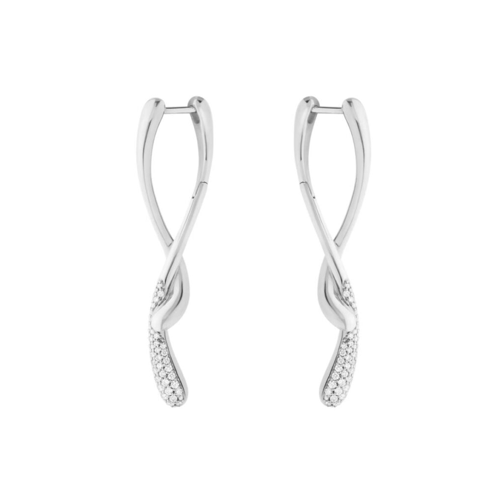GEORG JENSEN ØREDOBBER MERCY MED DIAMANTER