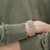 GEORG JENSEN ARMBÅND WEFT TRIPPELT