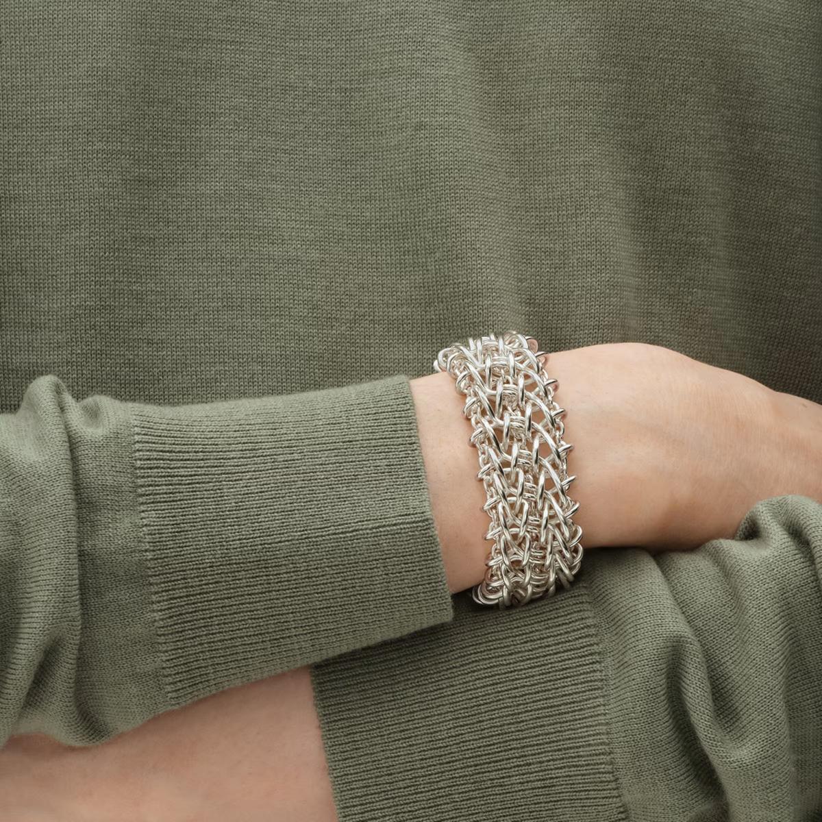 GEORG JENSEN ARMBÅND WEFT TRIPPELT