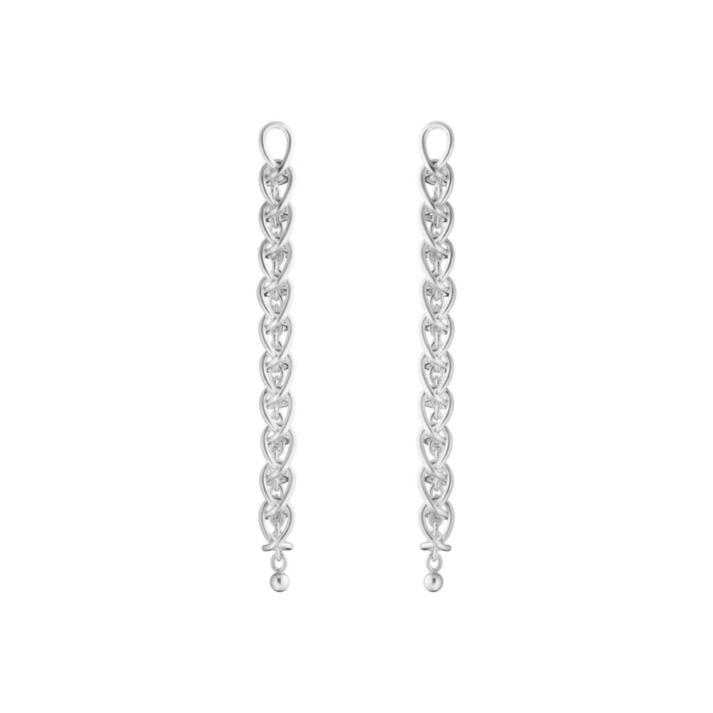GEORG JENSEN ØREDOBBER WEFT 110MM