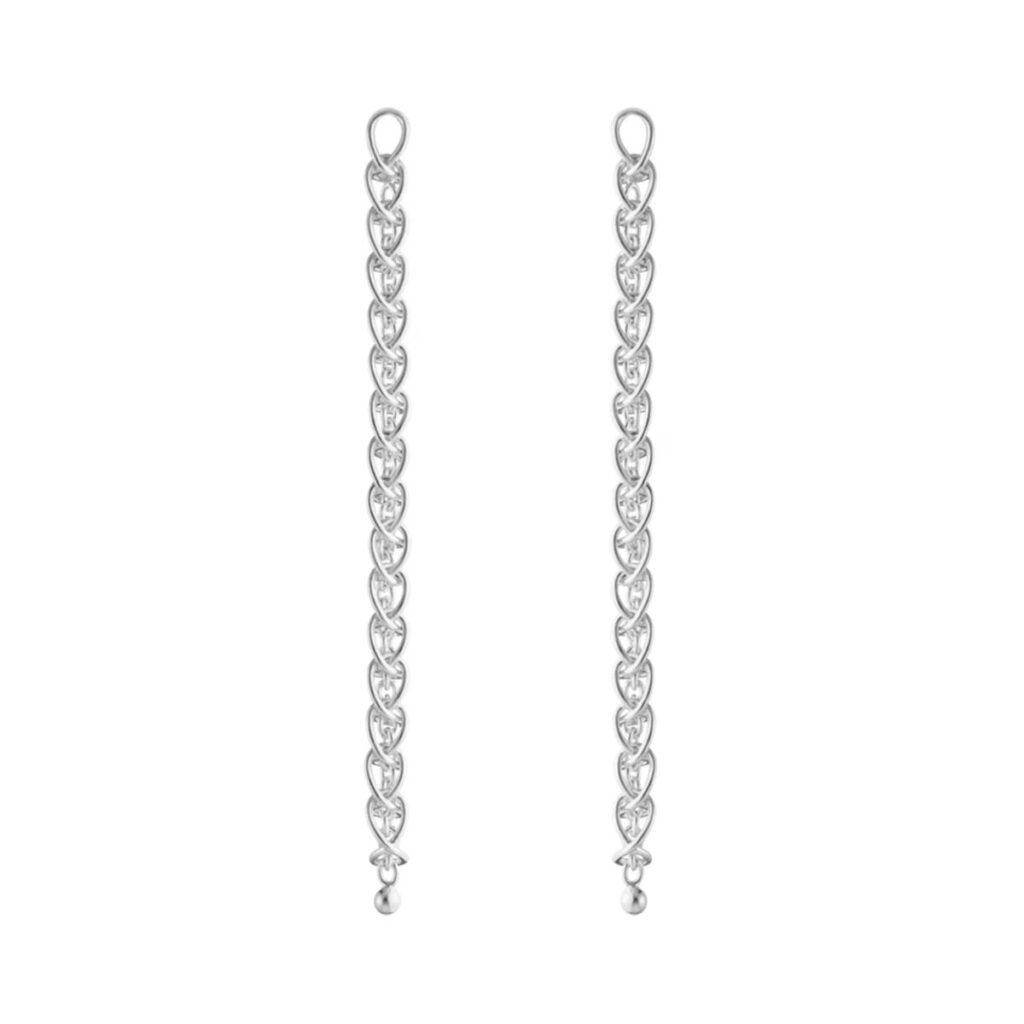 GEORG JENSEN ØREDOBBER WEFT SMALE